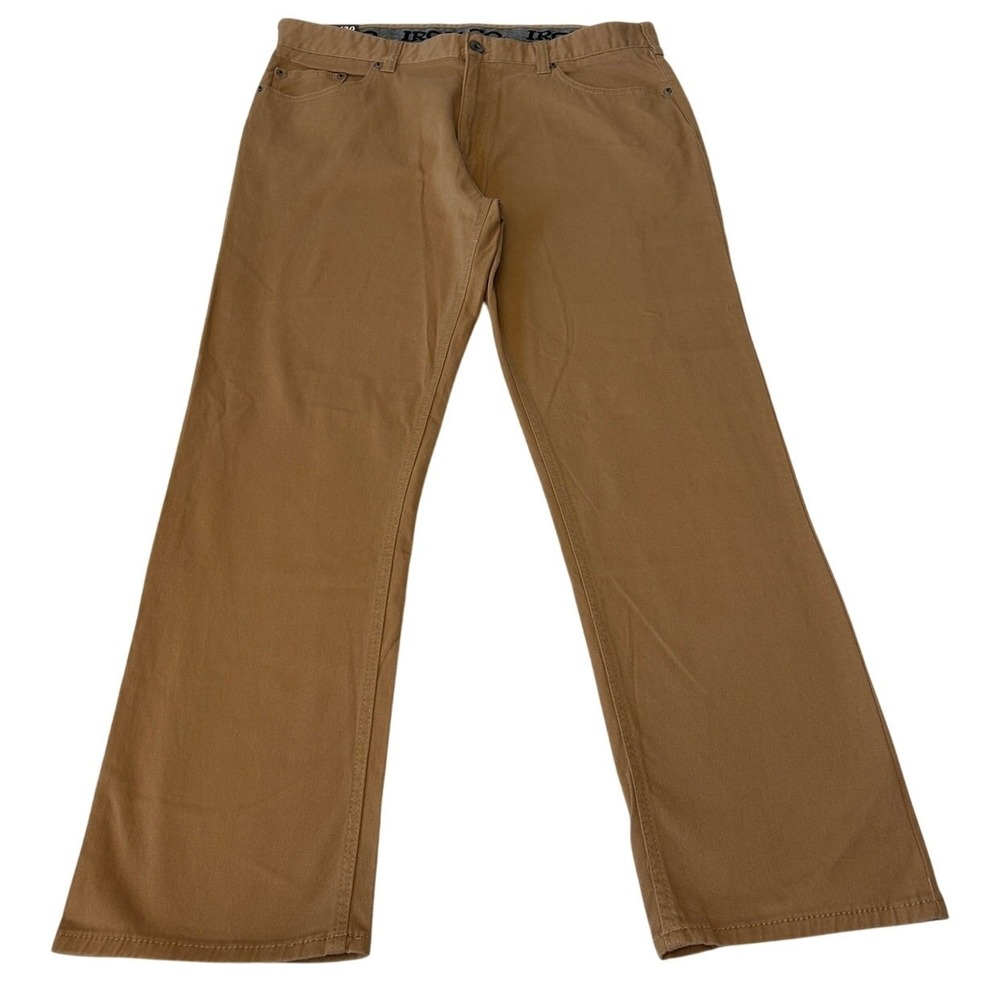 Iron Co. Pants Men's Classic Comfort Straight Leg Dark Tan Workwear 36x30 NWT
